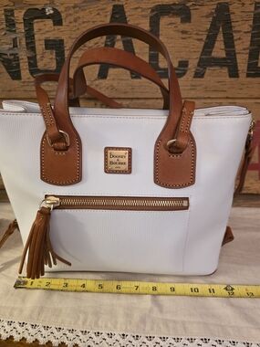 Dooney & Bourke Morgan White Saffiano Leather Tote